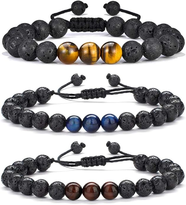 Volcanic Stone x Tiger Eye 3 Piece Sets